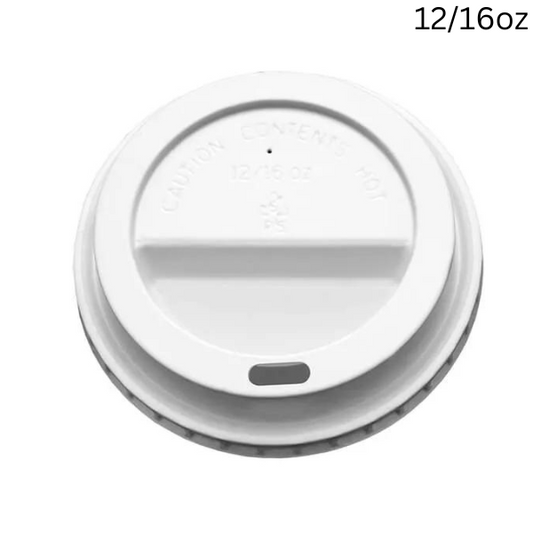 10-20oz Sip Through Coffee Cup Lid (White) 1000 pack