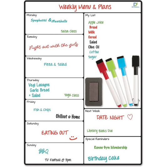 Weekly Magnetic Planner (Size: 30 x 42 cm)